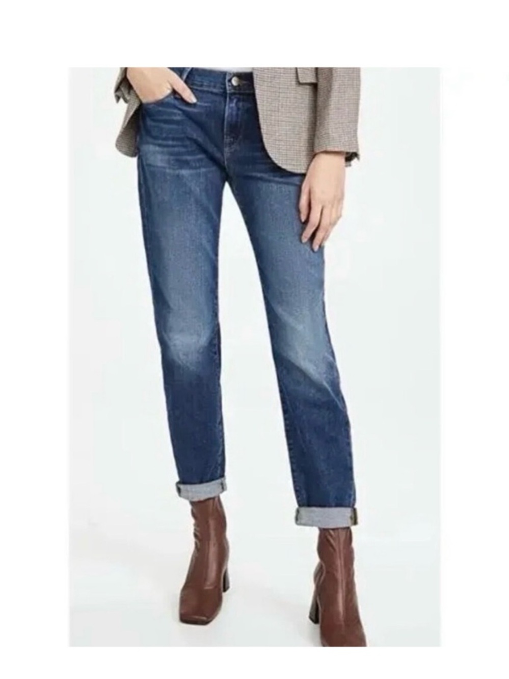 Frame le Garcon Midrise Straight Leg Jeans in Azure‎ Wash. size 24
